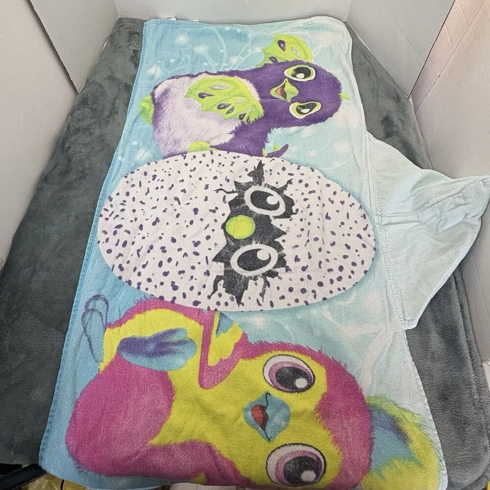 Hatchimals Hooded Towel Kids bath towel 22x51 cotton